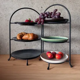 Was Etagère, Ø 17,5 cm, (H) 46,5 cm - schwarz