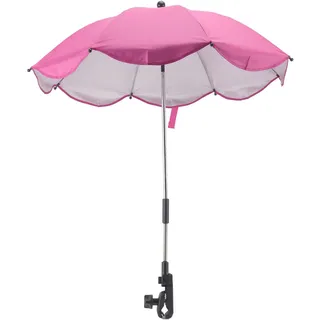 14in Baby Kinderwagen Sonnenschirm, Universal-Baby-Kinderwagenschirm mit Klemme -Schutz Einstellbar Kinderwagen Sonnenschirm Sonnenschirm für Kinderwagen, Stubenwagen, Rollstuhl (Rosenrot
