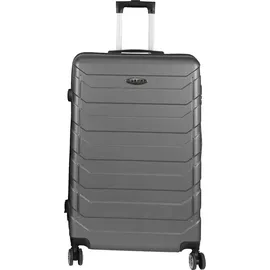 H4L Koffer Trolley Reisekoffer Hartschalenkoffer ABS Anthrazit 49x30x74cm