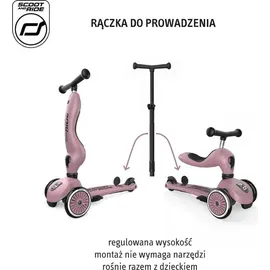 Scoot & Ride Scoot and Ride Highwaykick 1 Push and Go Wildberry