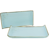 CreaTable Servierplatte Hellblau, - 16.5x33 cm