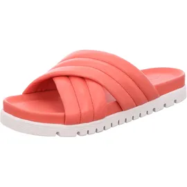 ROHDE Damen Pantolette Nappa Leder trendy Kreuzbandage Ponza 6302, Größe:39 EU, Farbe:Orange - 39 EU