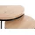Haku-Möbel Beistelltisch 2er Set Eiche hell schwarz MDF Metall runder Couchtisch - holzfarben Ø Maße: H: 49 Ø: 45.0