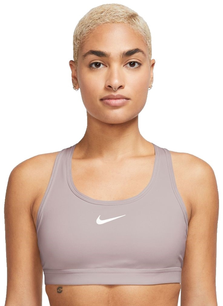 Nike Damen Swoosh Medium Support Padded Sports Bra beige