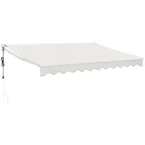 vidaXL Elektrische Markise mit Kurbel Creme 3,5x2,5 m