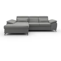 sit&more Eckcouch Polyester 2-Sitzer Grau
