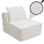 MCW Lounge-Sessel Stoff/Textil 75 x 63 x 97 cm Creme mit Kissen