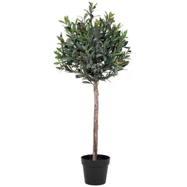 VCM Oliventræ Künstliche Pflanze H120 cm Grün.