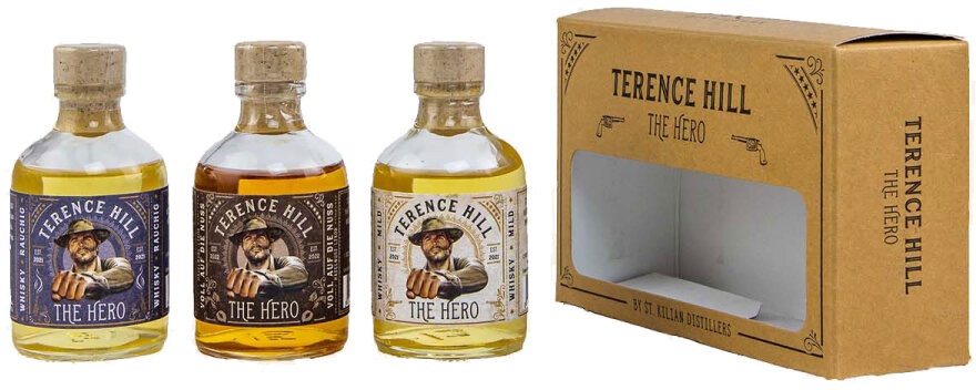 St. Kilian Miniaturen-Set - Terence Hill - The Hero - Whisky...