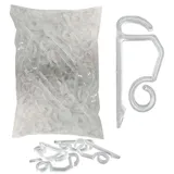 Spetebo Dachrinnenhaken für Outdoor Lichterketten - 24er Set - Kunststoff Dachrinnen Halterung für Außen - Haken für Befestigung von Lichternetz