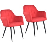 Hti-Living Stuhl Albany Webstoff Rot