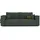 GREKPOL Schlafsofa mit Bettkasten 240x105 - Cord Grün - Sofa mit schlaffunktion - Couch mit Schlaffunktion - Sofa 3 Sitzer - Wohnzimmer Couch - Schlafcouch