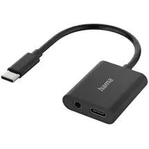 Hama USB-C auf 3,5 mm Klinke Schwarz