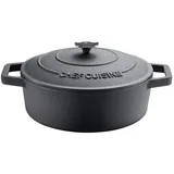 CHEF CUISINE Gusseiserne Schmorpfanne 28 cm rund