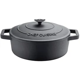 CHEF CUISINE Gusseiserne Schmorpfanne 28 cm rund