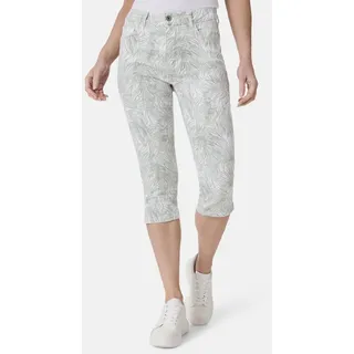 STOOKER WOMEN 7/8-Jeans Print Capri Skinny Fit Skinny Fit Casual Clean Wash Denim Jeans Magic Shape Effekt für Damen grün 38