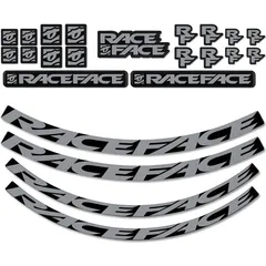 Race Face Next Sl Turbine Sl Arc Carbon 26 Arc Offset 25 Aufkleber Schwarz,Grau  Schwarz,Grau One Size - Schwarz