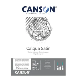 Canson Hochtransparentes Zeichenpapier A4 mehrfarbig