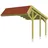 SKANHOLZ Erweiterung Holzcarport Harz 303 x 560 cm grün
