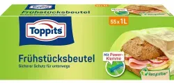 Toppits® Frühstücks-Beutel 1 Liter 4008871200785 , 1 Packung = 55 Stück