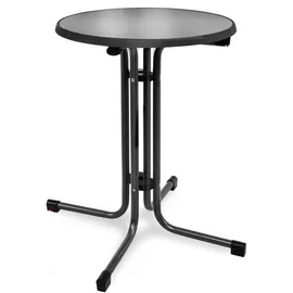 Beautissu Bistroni Bistrotisch Ø 60 x 70 cm Schwarz/Weiß