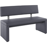 Home Affaire Sitzbank Charissa, mit Lehne, Breite 140, 160 oder 180 cm grau 160 cm x 90 cm x 53 cm