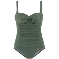 LASCANA Badeanzug Damen oliv Gr.48 Cup D