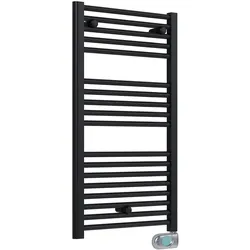 Elektro-Heizkörper SANOTECHNIK "E-Innsbruck", schwarz (schwarz matt), B:48cm H:92cm, Stahl, Heizkörper, 500 W
