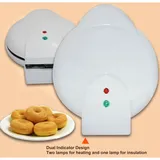 Mini-donut-maker, Weiß, Antihaftbeschichtet – Moderne Donut-fritteuse, 220-v-eu-stecker