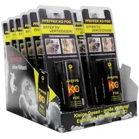Neutrale Produktlinie BALLISTOL Display Pfeffer-KO FOG im Blister Inhalt 12 x 40 ml
