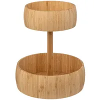 5Five Tablett, Zweistöckiger obstkorb aus bambus