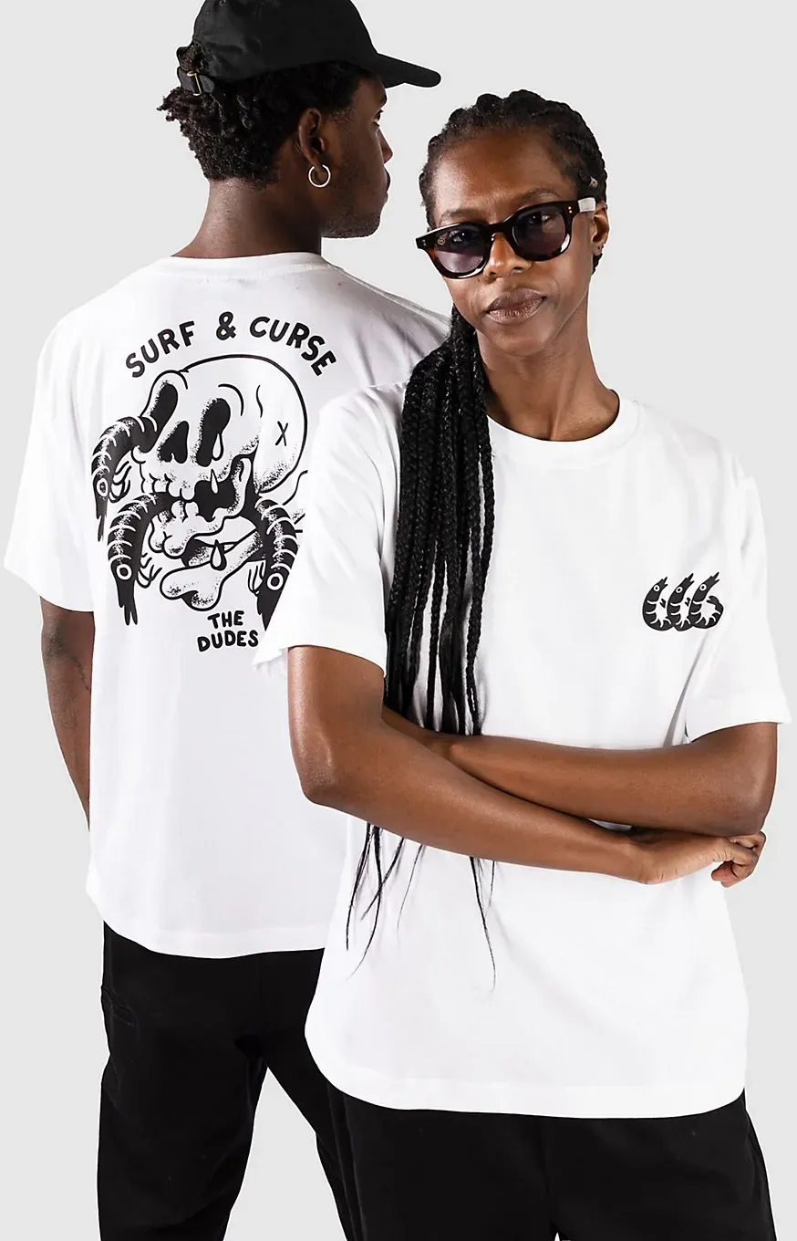The Dudes Surf And Curse Classic Standard T-Shirt white Gr. M