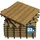 CASARIA Holzfliese Eukalyptus braun 30 x 30 cm 22 St.