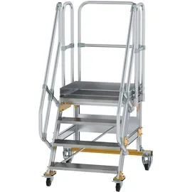 Günzburger Plattformtreppe 60° Stufenbreite 80 cm Aluminium