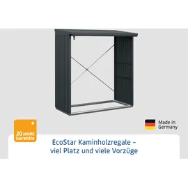 Hörmann Kaminholzregal Trend-V Typ 2 Metall 181 x 103 x 198 cm anthrazitgrau
