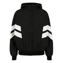 URBAN CLASSICS Ladies Crinkle Batwing Jacket (TB2664-00050-0046) blk/wht | Gr.: XL