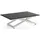 WFL GROUP Axen Schwarz Marmor 120-160 x 80 x 38-75 cm