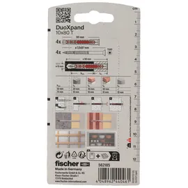 Fischer Deutschland Langschaftdübel DuoXpand 10 x 80 T K 4 Stück