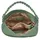 Samantha look Henkeltasche SAMANTHA LOOK, Damen, Gr. B/H/T: 34cm x 31cm x 10cm onesize, grün (mint), Leder, leicht glänzend, unifarben, Taschen, echt Leder, Made in Italy