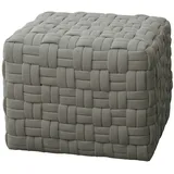 Svita Poppy Hocker Sitzpouf geflochten Sitzhocker Fußhocker für Sessel -