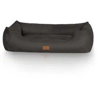 Knuffelwuff Hundebett Dreamline Velours XXL 120 x 85cm Schwarz