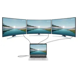 Manhattan Dockingstation 12-in-1 4K 1xHDMI 2xDP 3xUSB-A