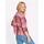 Classic Basics Karo-Bluse rot/weiß 50