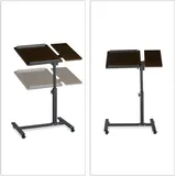 Relaxdays Laptoptisch mit verstellbarem Mauspad schwarz