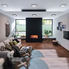 Paulmann LED Panel Abia eckig 300x300mm 4000K Schwarz