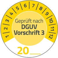 Zweckform AVERY Zweckform Prüfplaketten 7908 gelb (Ø) 30mm 30mm