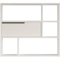 [en.casa] Wandregal Vesanto 90 x 22 x 81 cm Weiß