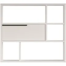 [en.casa] Wandregal Vesanto 90 x 22 x 81 cm Weiß