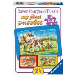 Meine Tierfreunde My first puzzle - Rahmenpuzzle 3 x 6 Teile