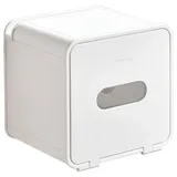 simpletome Toilettenpapierhalter Ohne Bohren Wand Mit Ablage Wasserfest Kleber Oder Bohren (Weiß, ABS-Kunststoff)